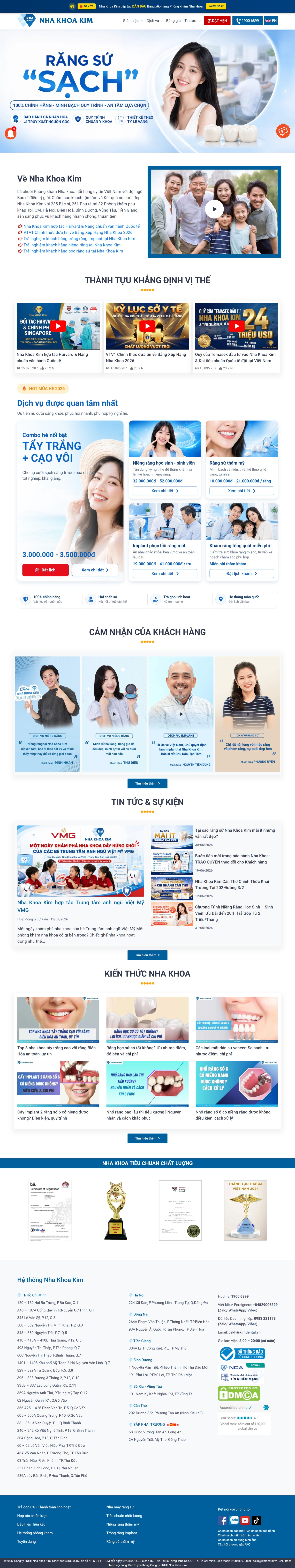 Website nha khoa NK001