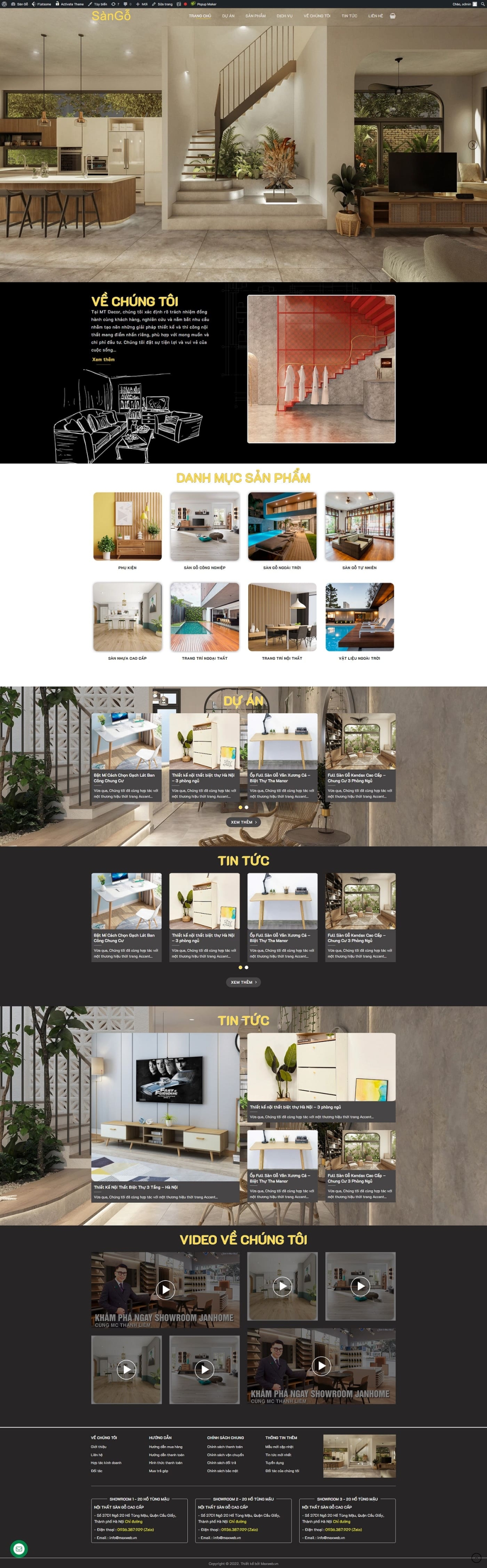 Website nội thất NT003
