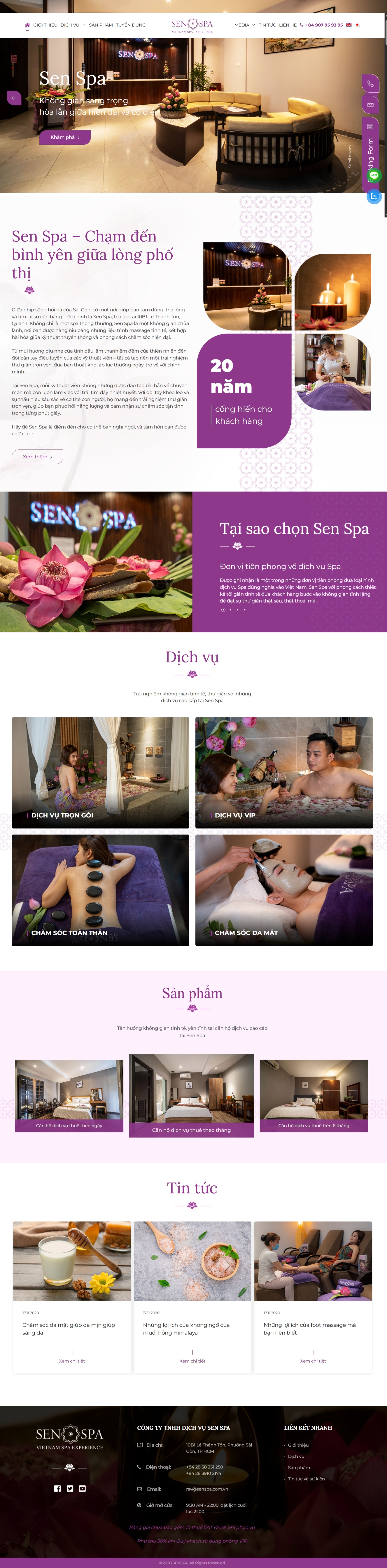 Website spa SPA003