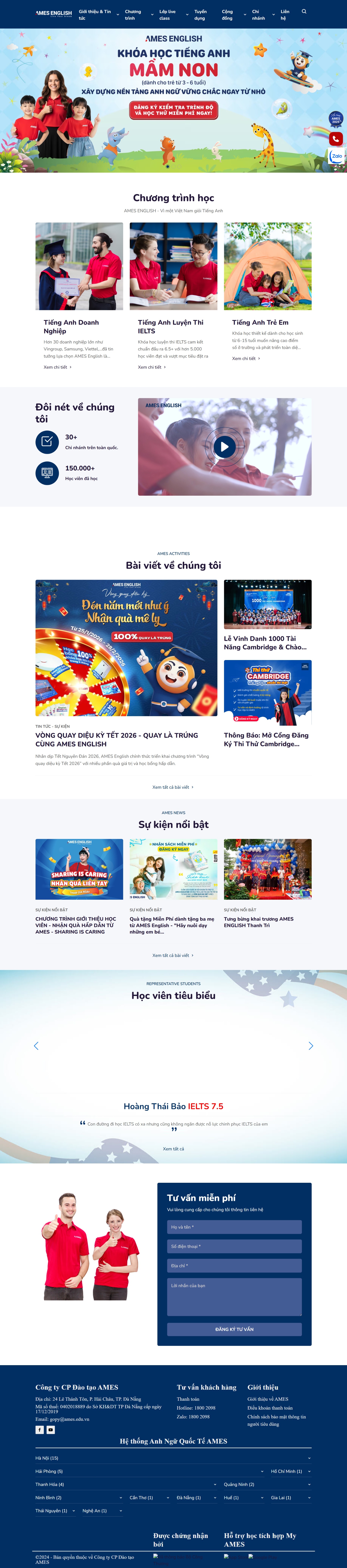 Website tiếng Anh TA002