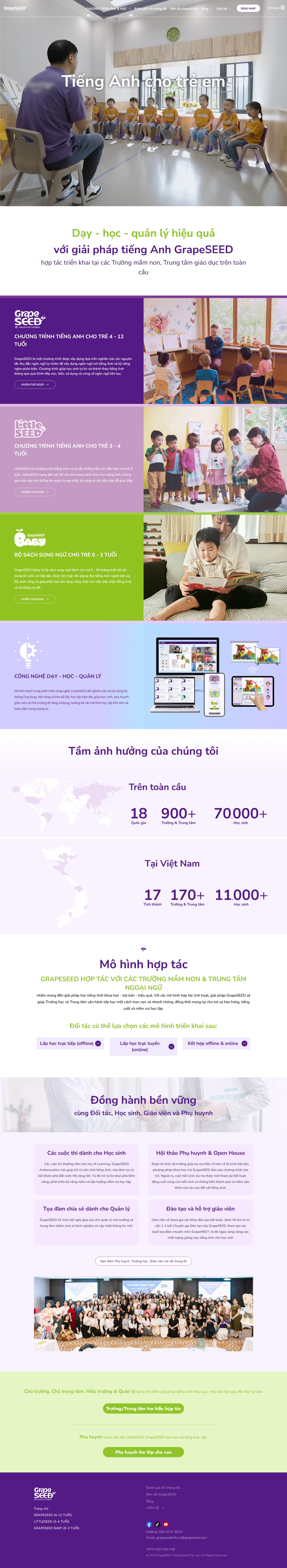 Website tiếng Anh TA003