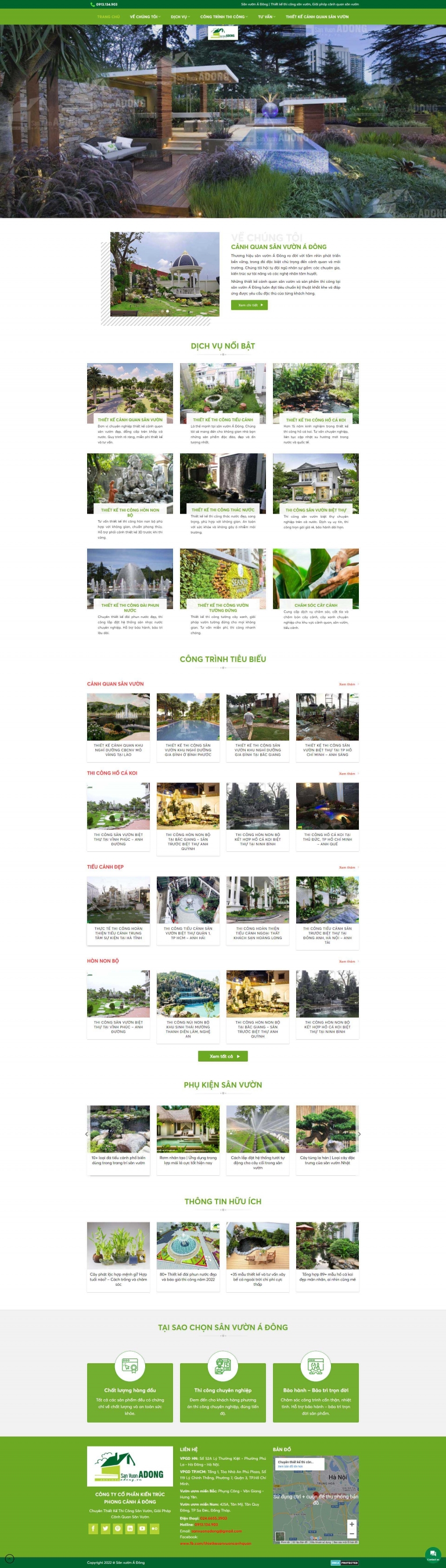 Website xây dựng XD003